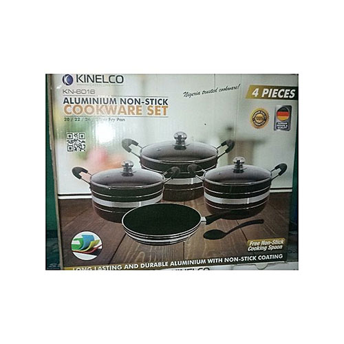 Kinelco 4 Non-stick Aluminum Cooking Pots