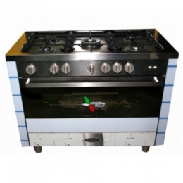 OMAHA COOKER 5 BURNERS 02179XSS(GAS OVEN,STAINLESS)