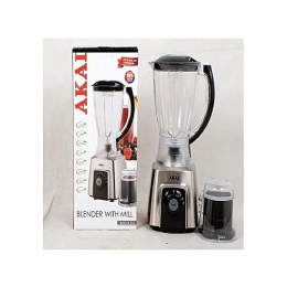  AKAI Blender With Mill Attachment (Heavy Duty Motor)