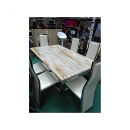 Oxlyn 6 Seater Reinz Marble Dining Set