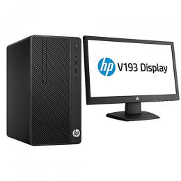 HP 290G1 MICRO TOWER 500/4GB DESKTOP CORE i5 DOS +19 Inch Monitor