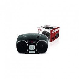  AKAI CD Radio Boombox With AM/FM Radio And LED Display - Black