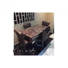 Marble Tinzel Dining Set Furniture+ 4 Sitting Chairs
