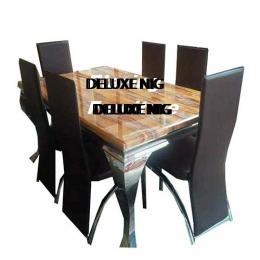 Classic Marble Dinning With 6 Chairs (IV)