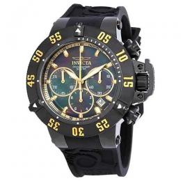 INVICTA 22920 MEN’S SUBAQUA QUARTZ CHRONOGRAPH BLACK, GOLD DIAL LARGE SIZE WATCH