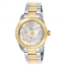 INVICTA 27441 WOMEN’S ANGEL CRYSTAL WHITE MOTHER OF PEARL DIAL WATCH