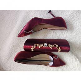  CLASSY LADIES SET OF POINTED HEELS SHOE AND PURSE(AVAILABLE IN ALL SIZES)
