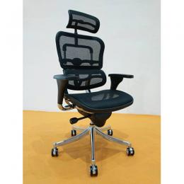 DELUXE EXECUTIVE OFFICE MESH CHAIR WITH HEAD REST LEATHER DEL 213