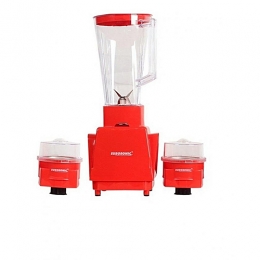 Eurosonic 3 In 1 Blender With 2 Mills- Red 