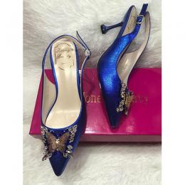 LADIES CLASSY HIGH HEEL SHOE|BLUE(AVAILABLE IN ALL SIZES)