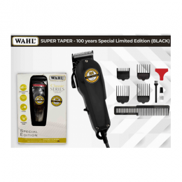 Wahl Professional 100 Years Limited Edition |80619-027| Black Super Taper Corded Hair Clipper (NN) 