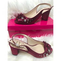 LADIES EXTRAVAGANT HIGH HEELS SHOE|WINE (AVAILABLE IN ALL SIZES)