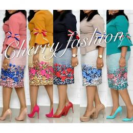 WOMEN'S CATCHY MULTI COLOUR SKIRT AND BLOUSE|CHOOSE SPECIFC COLOUR (AVAILABLE IN ALL SIZES)