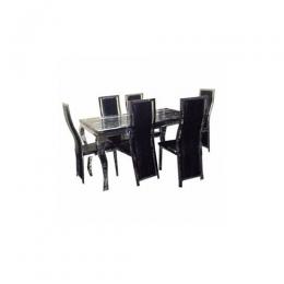 A&S - Marble Dinning Table And 6 Chairs Furniture