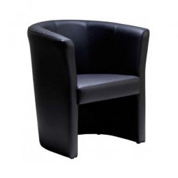 Black Leisure Office Sofa Single Sitter