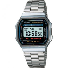 Casio A168W-1 Men’s Stainless Classic Steel Watch