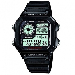 Casio AE1200WH-1AV Men’s Digital Black Plastic Quartz Watch