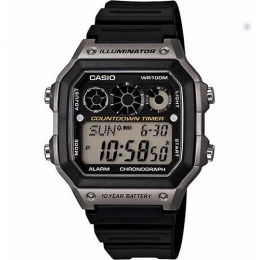 Casio AE1300WH-8AV Men’s Digital Black Rubber Quartz Watch
