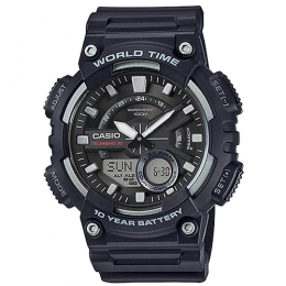 Casio AEQ110W-1AV Men’s Analog and Digital Quartz Black Watch