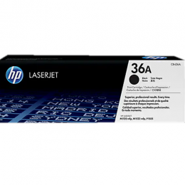 HP 36A Black Original LaserJet Toner Cartridge (CB436A)