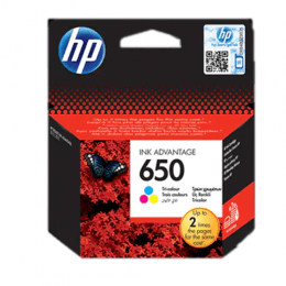 HP 650 Tri-color Original Ink Advantage Cartridge (CZ102AE)