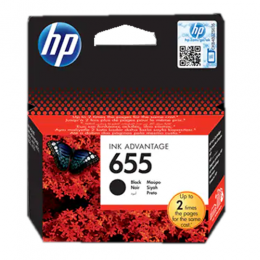 HP 655 Black Original Ink Advantage Cartridge (CZ109AE)