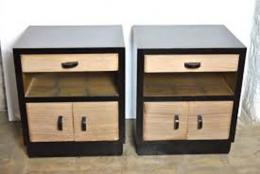 DECO WOODEN BEDSIDE CABINET (WOODEN) - deluxe.com.ng