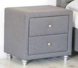 BEDSIDE CABINET FABRIC PADDED - deluxe.com.ng