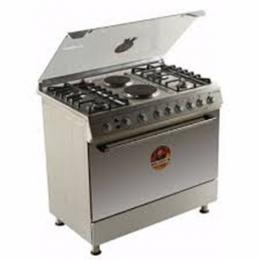 Polystar Gas Cooker 4 Gas + 1 Hot Plate Stainless Pvfs-80g1 