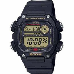 CASIO DW-291H-9AVDF MEN’S MULTI TIME BLACK RESIN STRAP DIGITAL WATCH