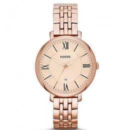 FOSSIL ES3435 WOMEN’S JACQUELINE ROSE GOLD STAINLESS STEEL WATCH