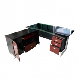Executive Office Desk Glass 2630 1.8m