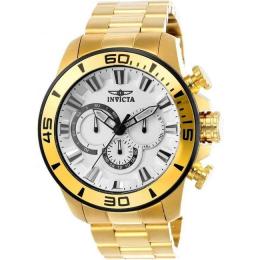 INVICTA 22589 MEN'S PRO DIVER CHRONOGRAPH GOLD WATCH