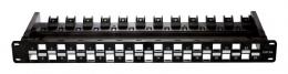 DLINK Cat6A Unloaded Patch Panel SKU NPP-6A1BLK241 - deluxe.com.ng