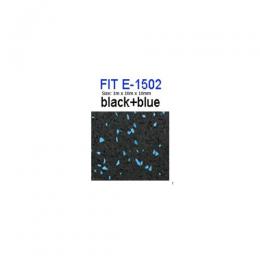 GATEGOLD FIT RUBBER ROLL FLOOR MAT (Black + Blue Colour) E1502 
