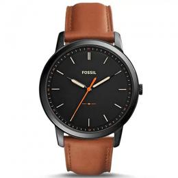 FOSSIL FS5305 MEN’S THE MINIMALIST BROWN LEATHER STRAP WATCH