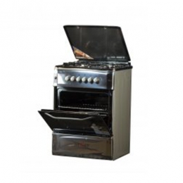NX-6003 (4+0) BS GAS COOKER -STAINLESS STEEL