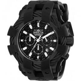 INVICTA 23864 MEN'S BOLT CHRONOGRAPH BLACK DIAL, SILICONE WATCH