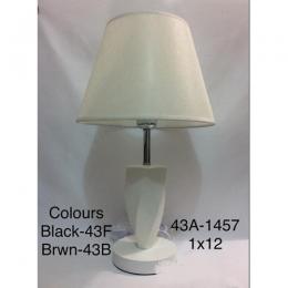 CLASSY TABLE LAMPS|43A 1457 1x12 (BLACK,BROWN)