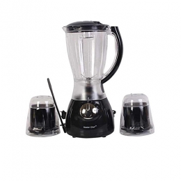 Master Chef Electric Blender With Mill- Black 