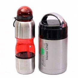 Master Chef Food Flask & Water Bottle For Kids 