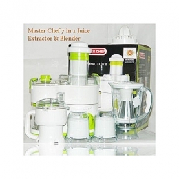 Master Chef Juice Extractor And Blender 7-in-1 Combo