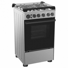 Midea 4-Burner Gas Cooker 20BMG4G007-W, with Oven & Grill (SILVER)