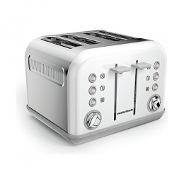 Morphy Richards Accents 4-Slice Toaster - White 