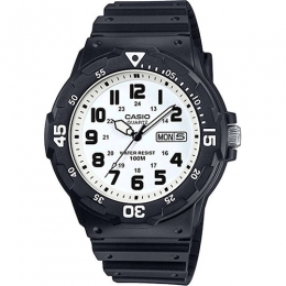 Casio MRW200H-7BV Men’s Classic White Dial / Black Resin Band Dive Watch