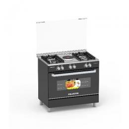 Polystar 4 Gas Burner + 1 Hotplate Gas Cooker With Grill - Pvnd-bl950g1