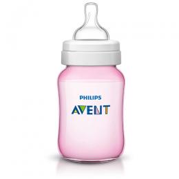 Philips Avent Classic+ baby bottle SCF564/62 2 Bottles 9oz/260ml Slow flow nipple 1m+(DT)