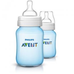 Philips Avent Classic+ baby bottle SCF565/62 2 Bottles 9oz/260ml Slow flow nipple 1m+|SCF565/62 (DT)