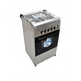 Scanfrost 50X50 Cms , 3 Gas Burners + 1 Hot Plate With Gas Oven + Grill | SFC5312 SS