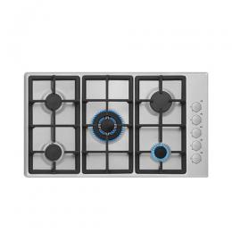 SCANFROST SFC640B 60CM HOB INOX BODY ENAMEL COATED GRIDS AUTO IGNITION FROM KNOBS